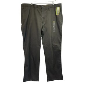 Life Khaki Haggar Pants 42x32 Dark Chocolate Flex Wasitband Stretch (CC45) NWTs